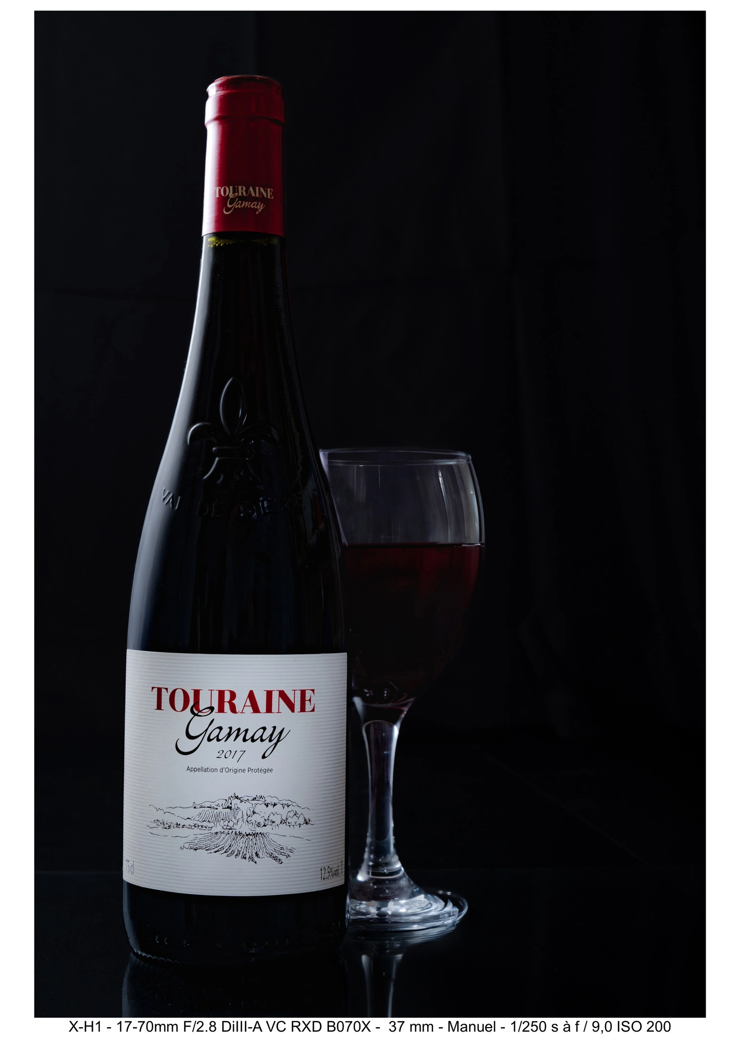 Packshot bouteille verre